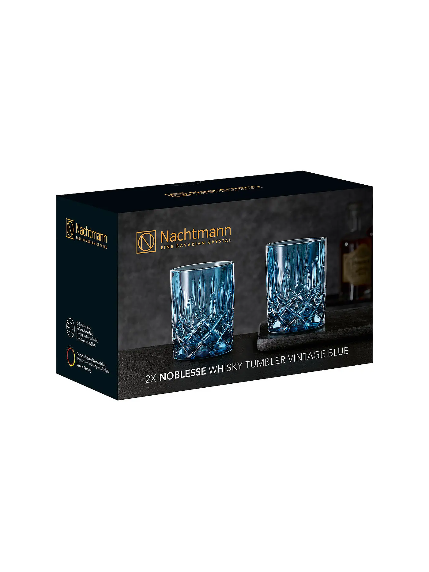 NACHTMANN | Whiskeyglas 2er Set Noblesse Vintage Blue 295ml | 